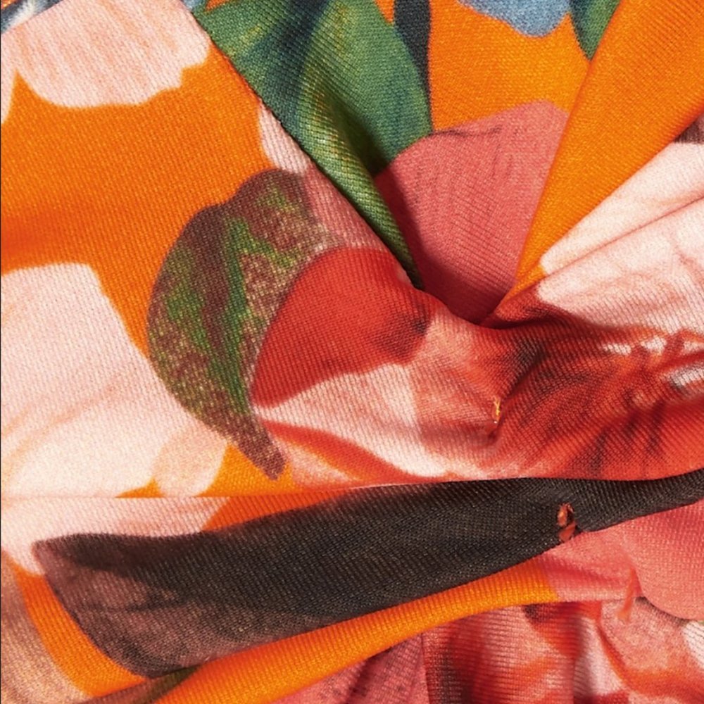 Nicholas Twist Bikini Top - TANGERINE MULTI - Picture 9 of 9